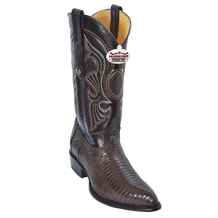 Los Altos Brown J-Toe Genuine Teju Lizard