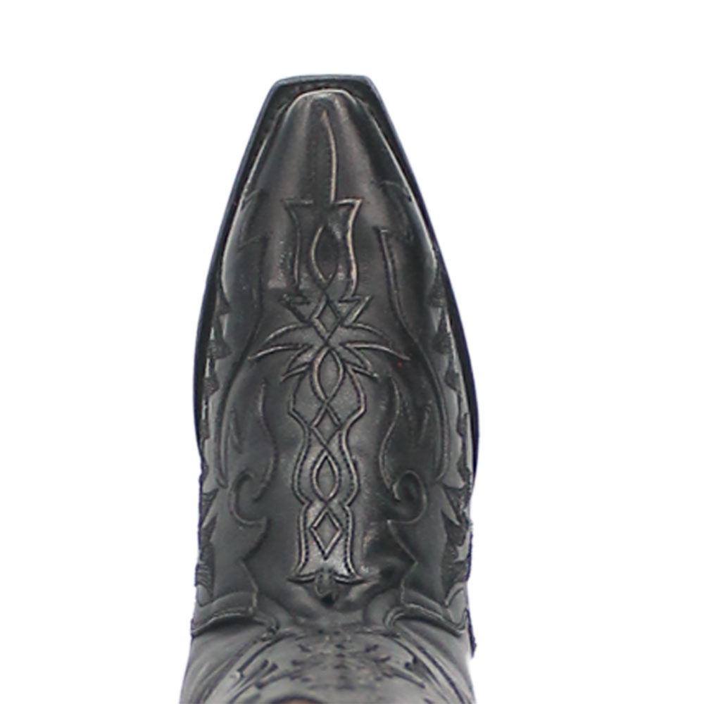 Dan Post Women’s Hallie Black 15” Snip Toe Medium Cowboy Boot