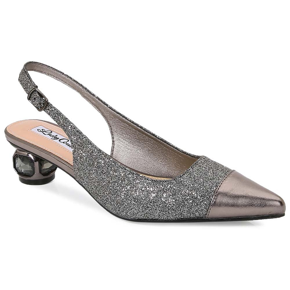 Lady Couture Saphire Pump 1.5” In Pewter
