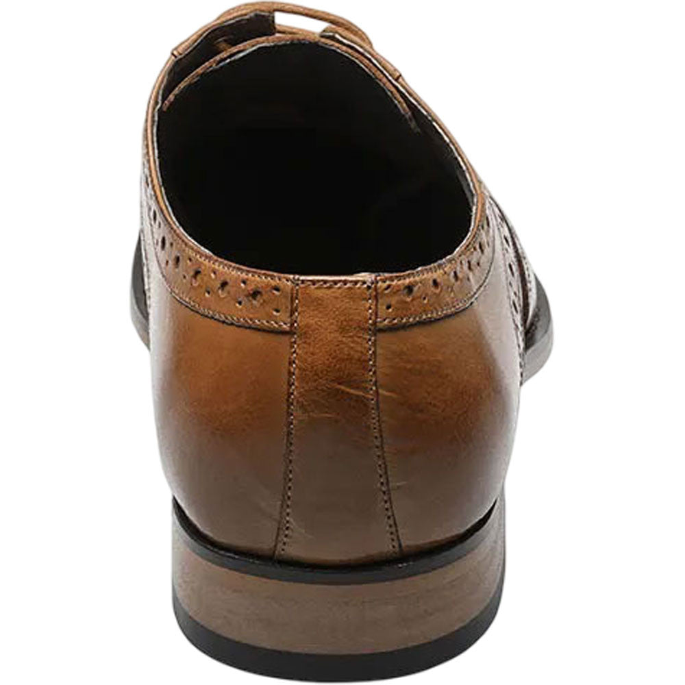 Stacy Adams Tinsley Tan Leather Wingtip Oxfords