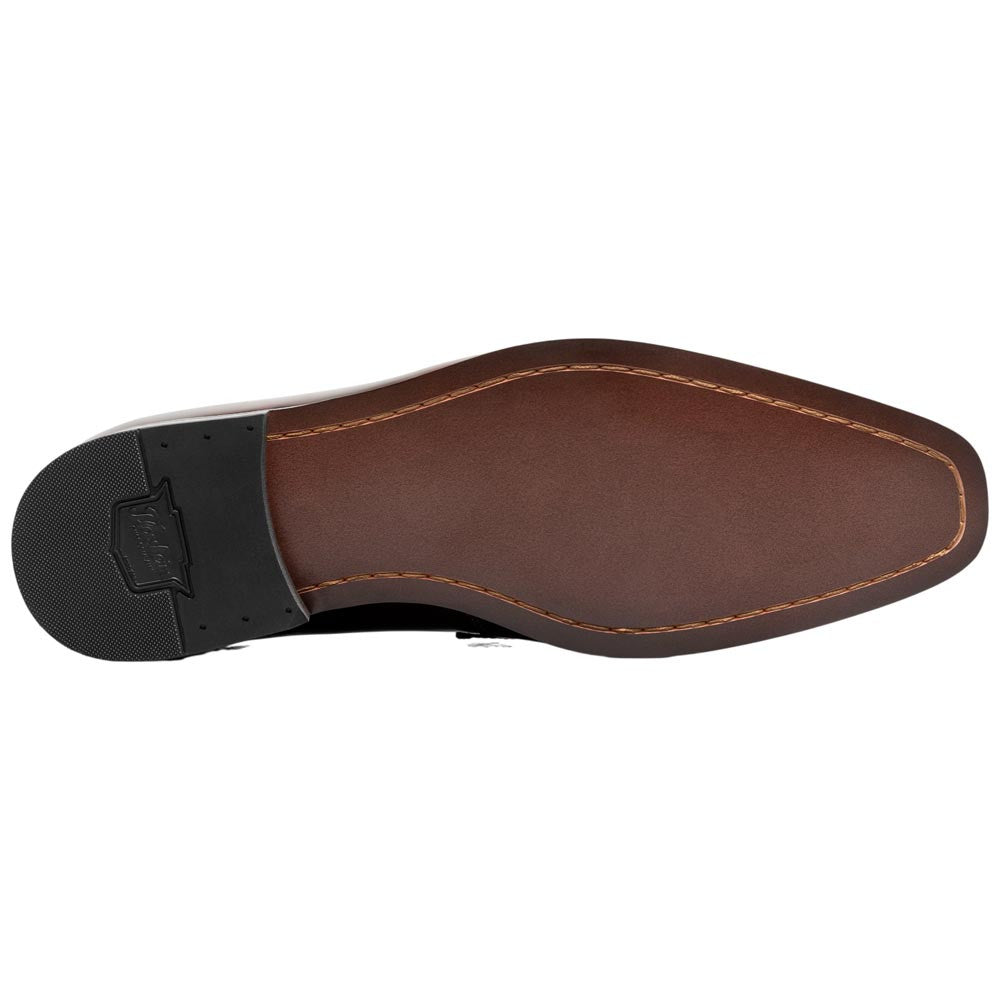 Florsheim Men's Hi Gloss Patent Leather Strap Burgundy Loafer