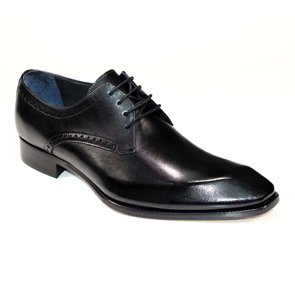 Duca Di Matiste Arpino Men's Oxford Black Calf-Skin Leather Shoes