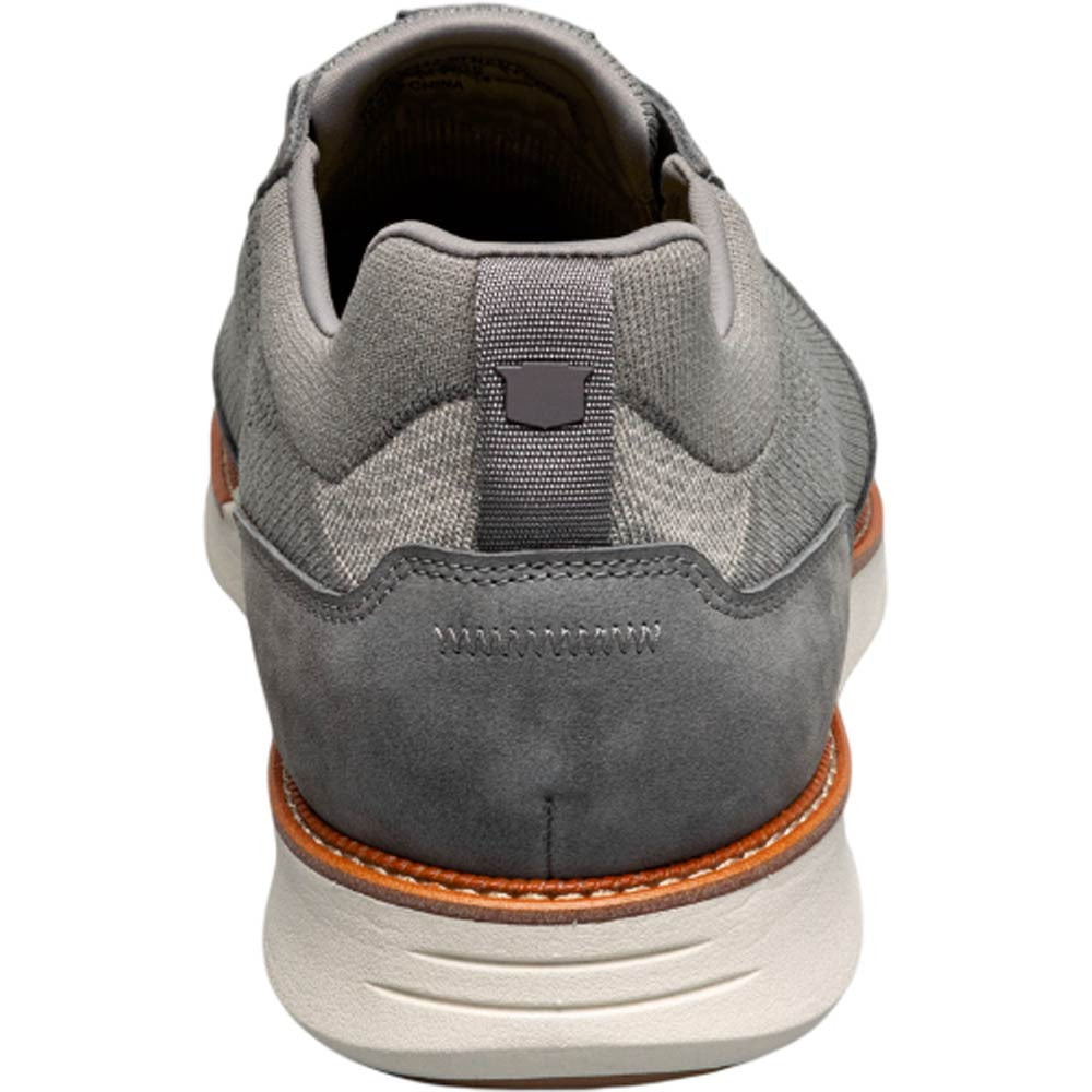 Florsheim Launch Gray Knit Elastic Lace Moc Toe Slip On Men's Shoes