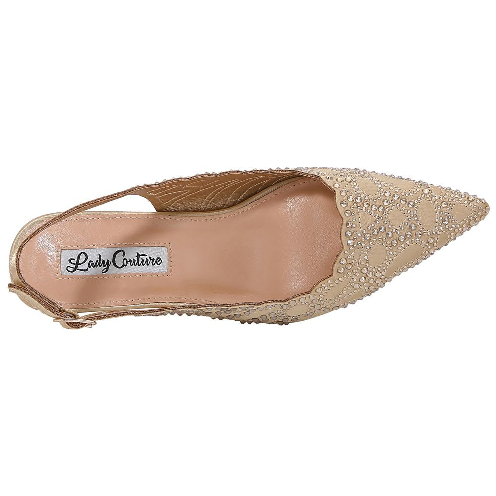 Lady Couture Kaite Pump 2" Heel in Gold