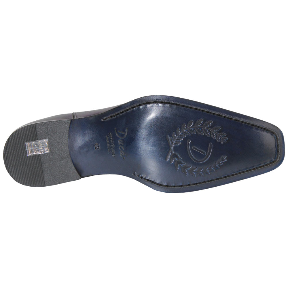 Duca Empoli Men's Purple Calf-Skin Leather Boots