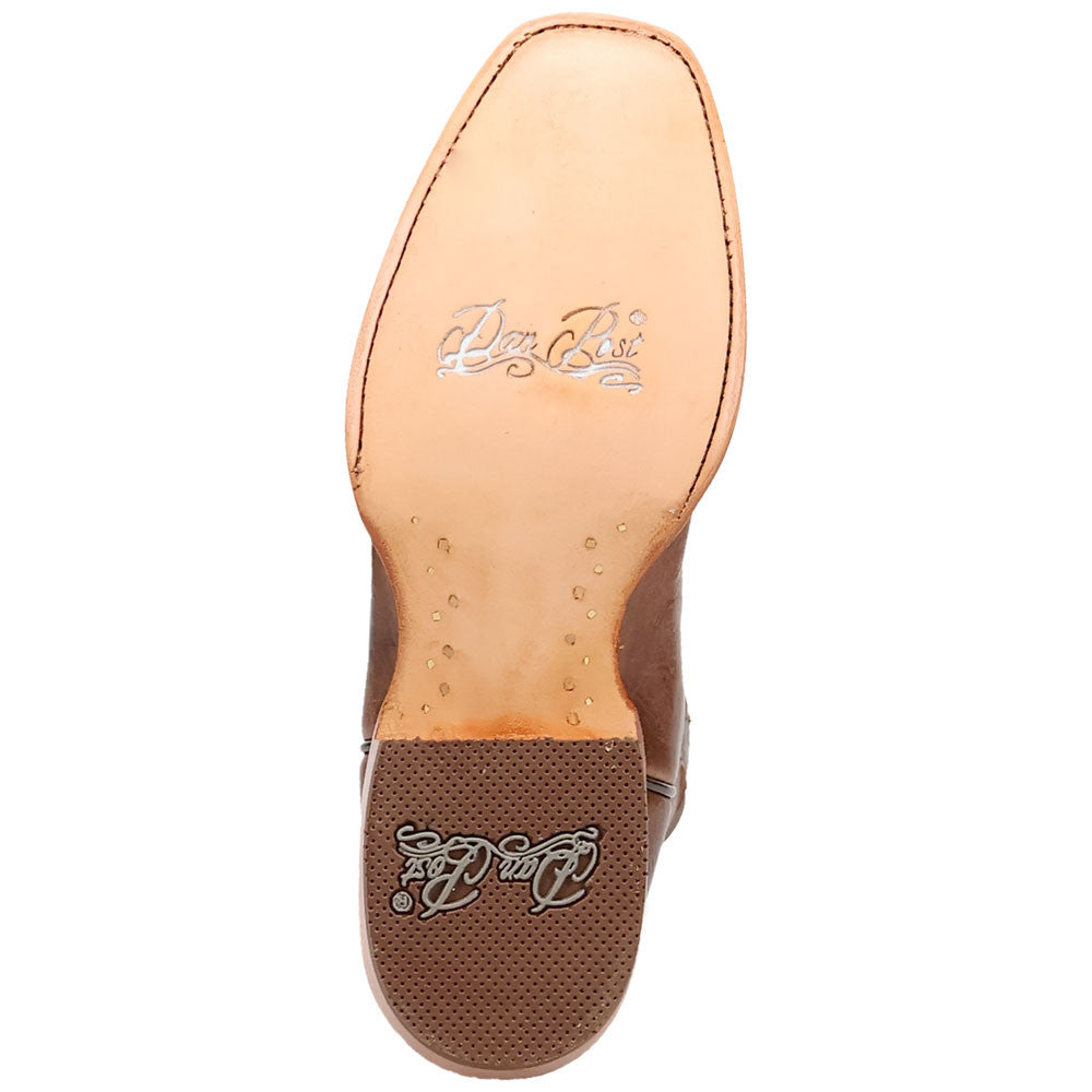 Dan Post Adelaide Camel Leather Cutter Toe Western Cowgirl Boots