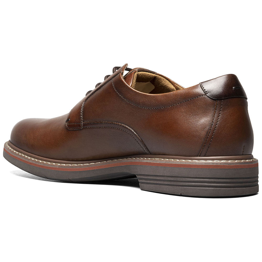 Norwalk PlainToe Oxford | Florsheim Cognac Tumbled Dress Shoes for Men
