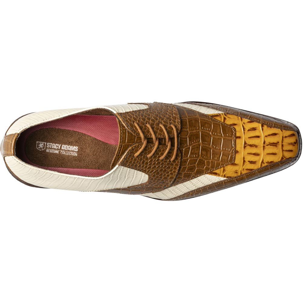 Stacy Adams Tristano Modified Bike Toe Oxford in Tan