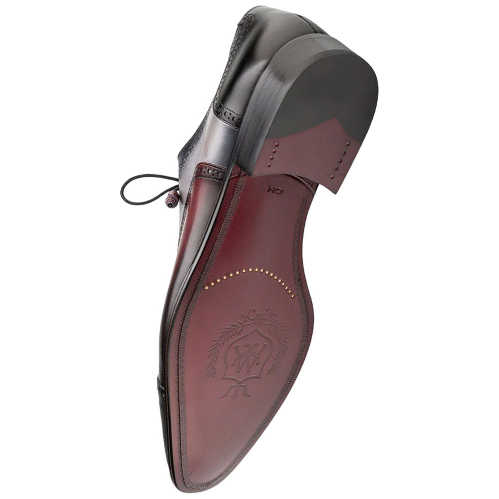 Galante Black Tri-tone Cap Toe Oxford | Mezlan of Spain Dress Shoes for Men