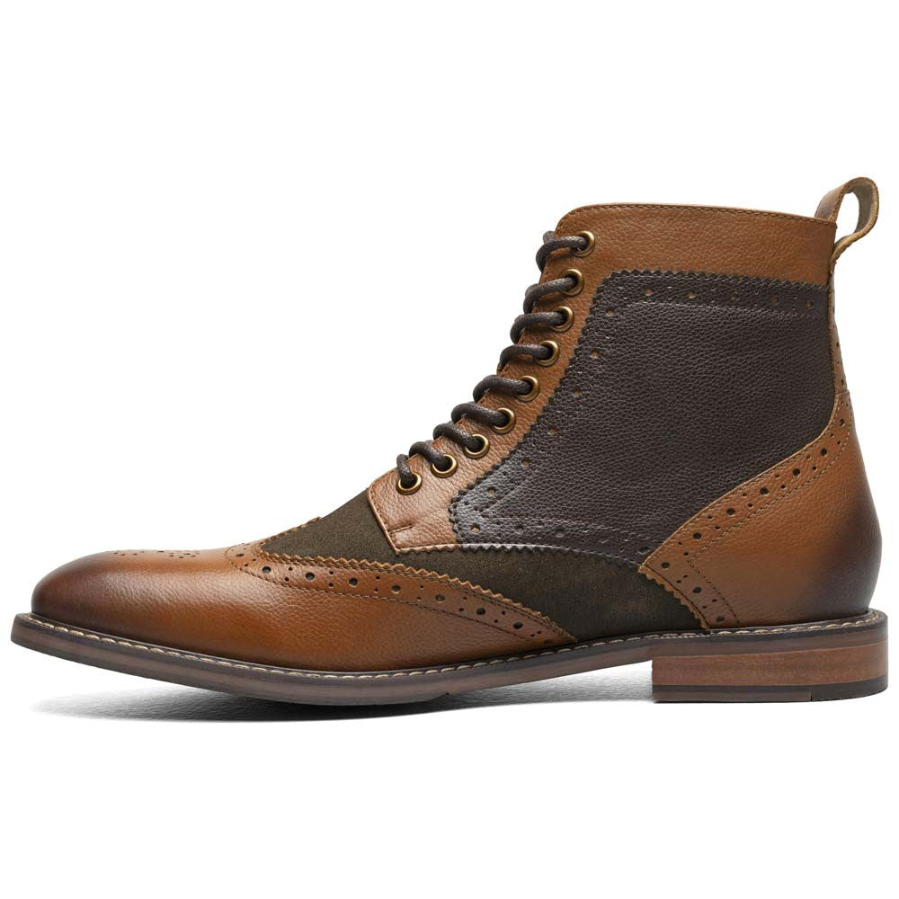 Finnegan Wingtip Lace Up Casual | Stacy Adams Casual Shoes in Olive Multi for Men