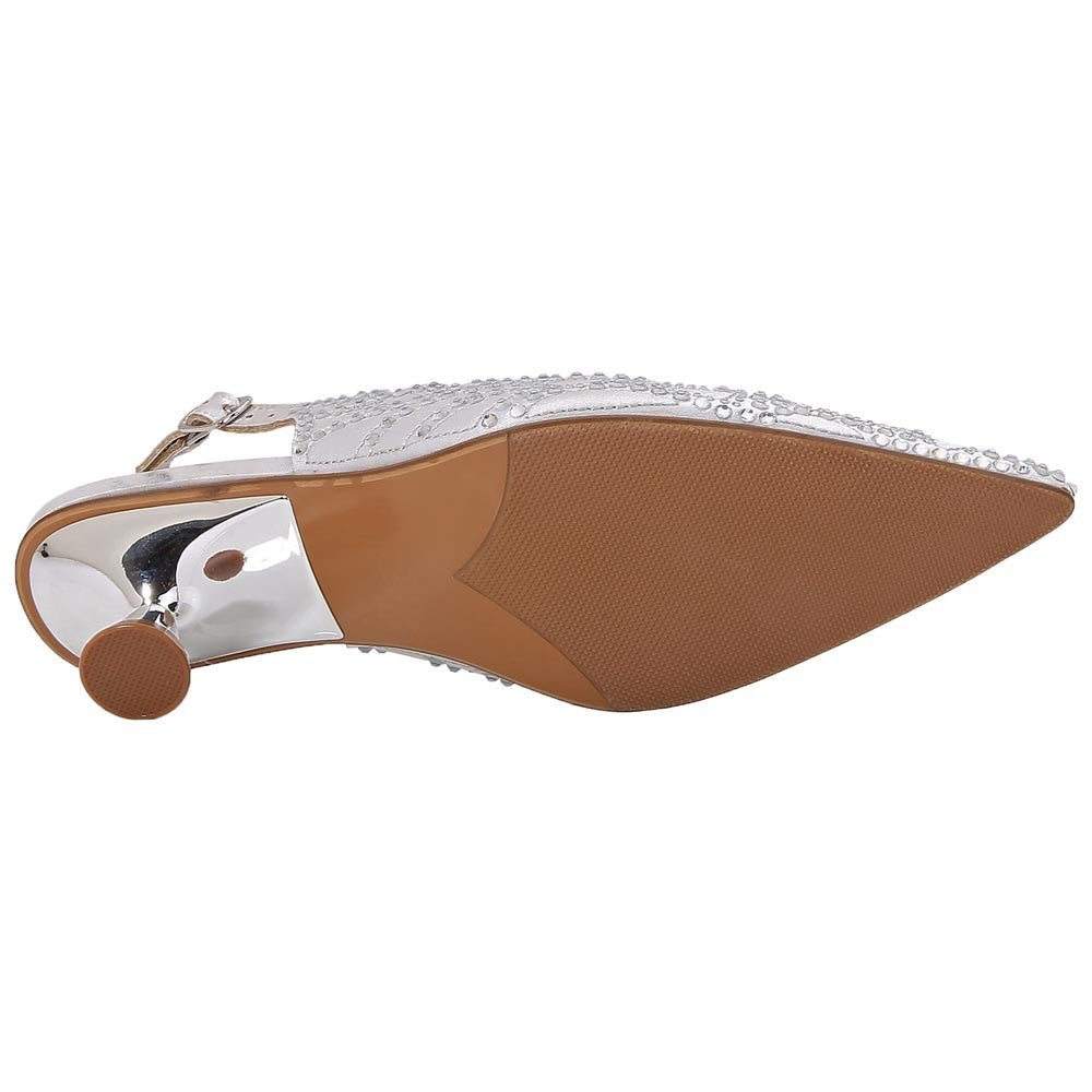 Lady Couture Kaite Pump 2" Heel in Silver