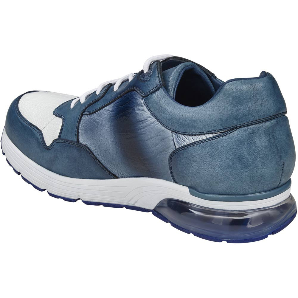 Belvedere Gino Men’s Genuine Ostrich & Soft Italian Calf Leather Sneakers