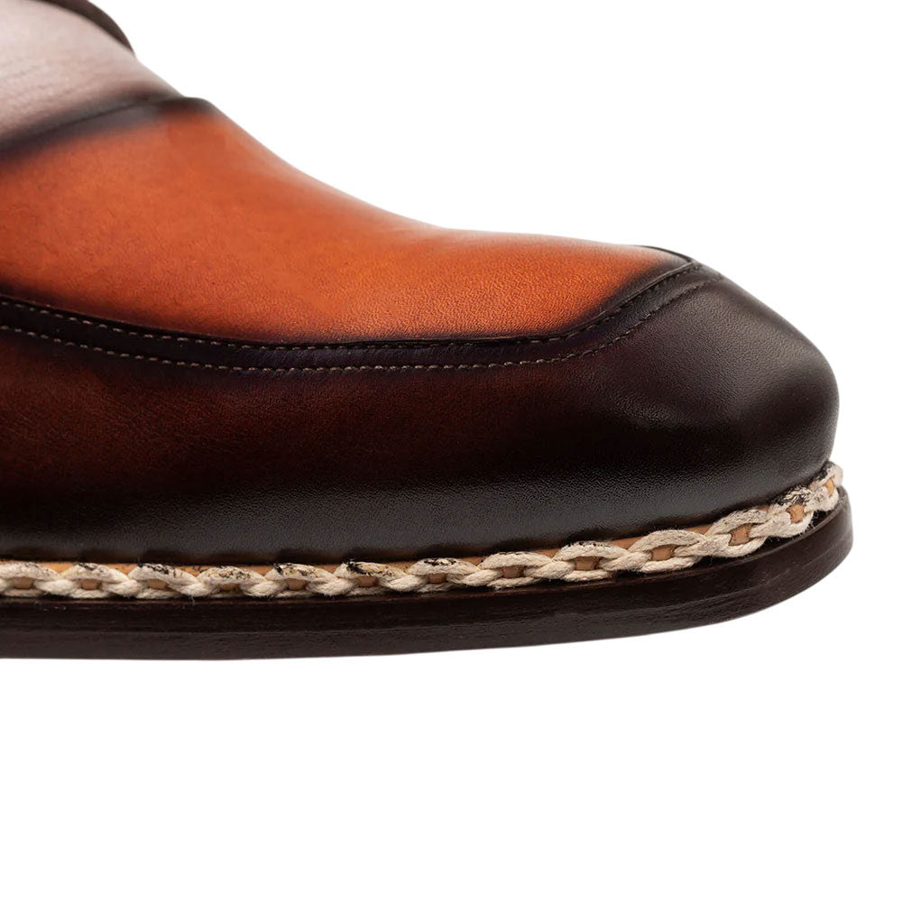 Bowery Calfskin/Deerskin Chocolate Multi Derby | Mezlan of Spain Dress Shoes for Men
