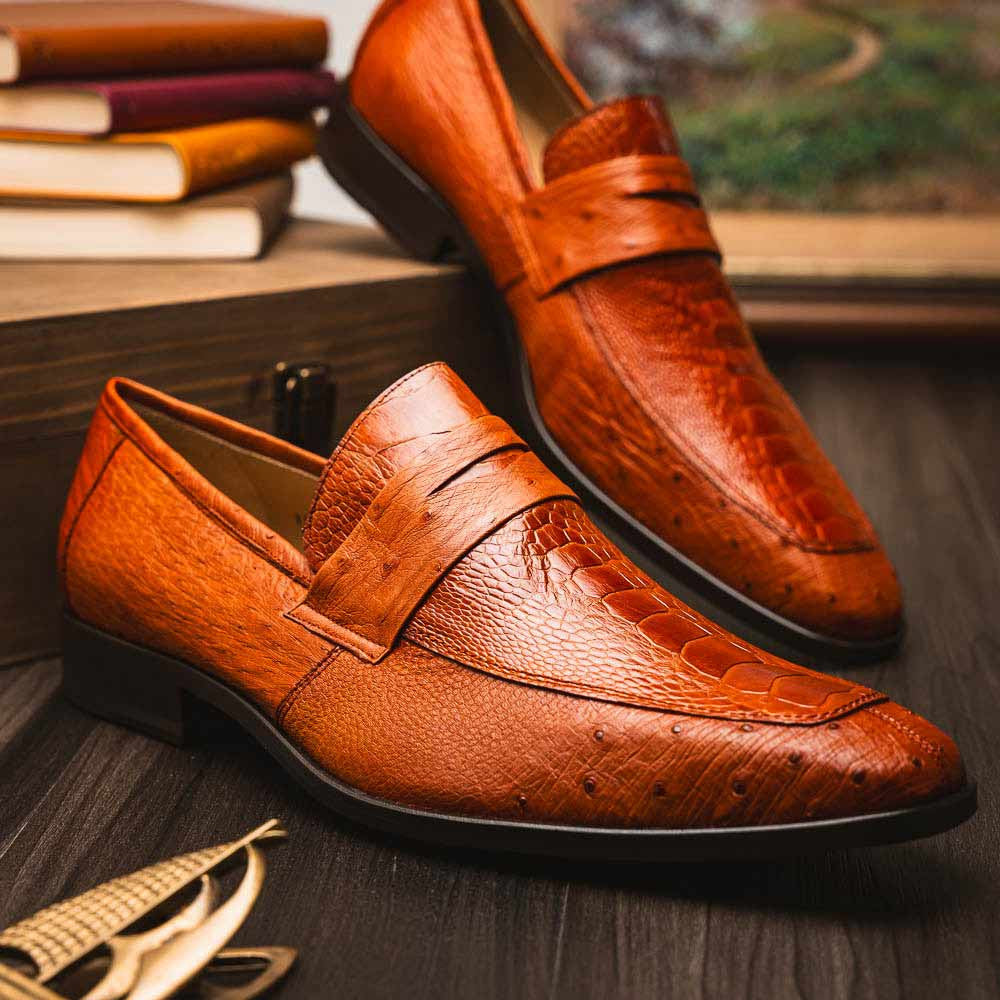 Marco Di Milano Fangio Cognac Penny Loafers