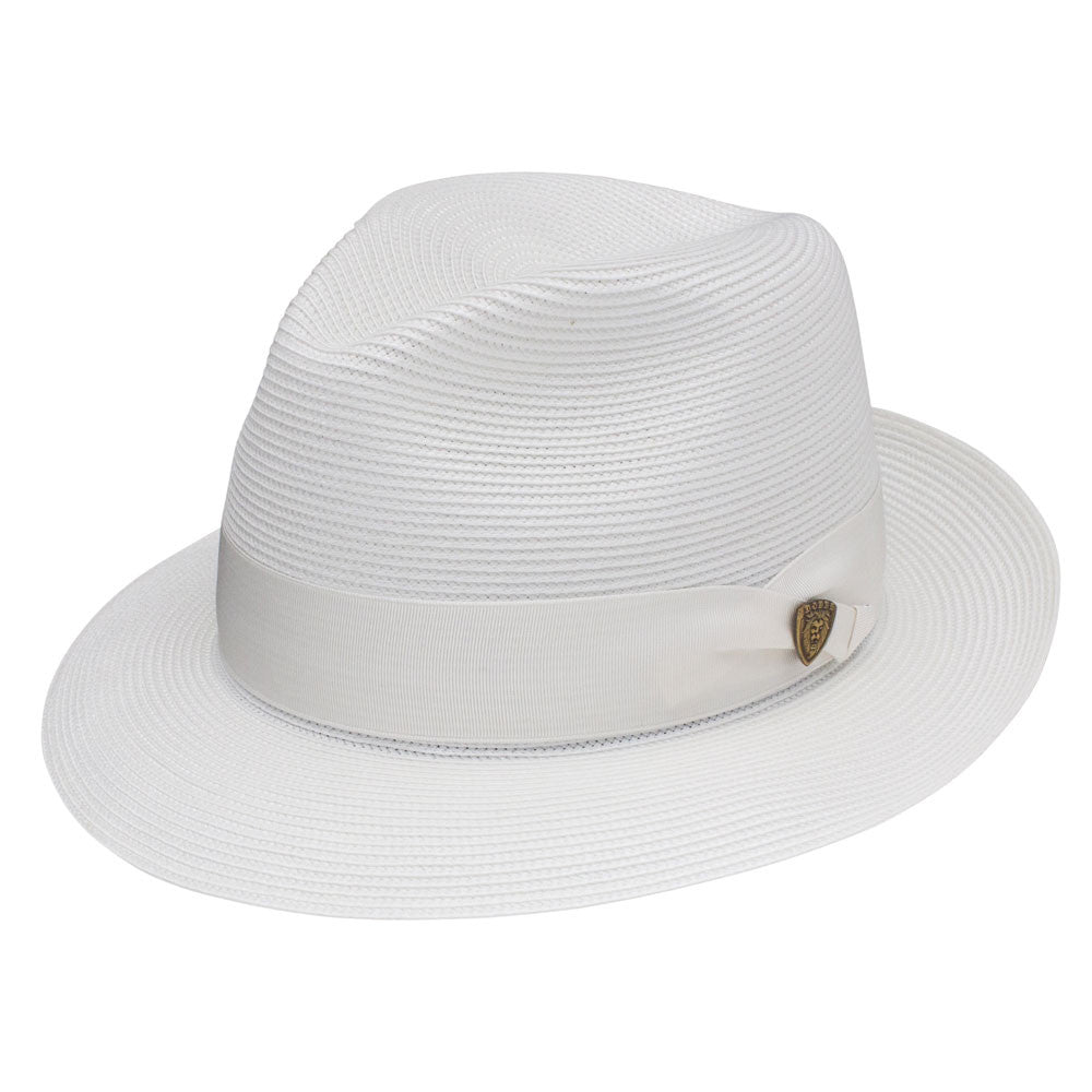 Dobbs Rosebud White Florentine Milan Straw Hat