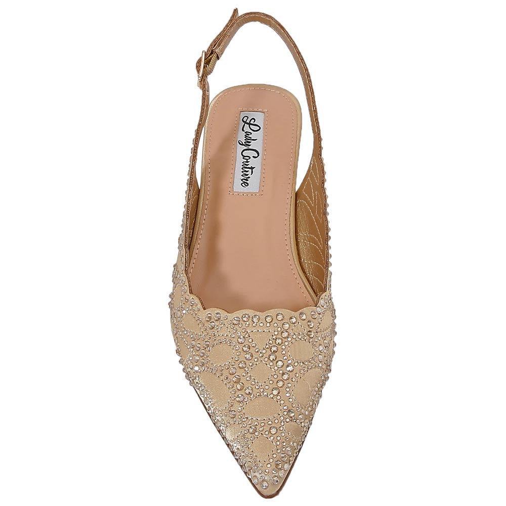 Lady Couture Kaite Pump 2" Heel in Gold