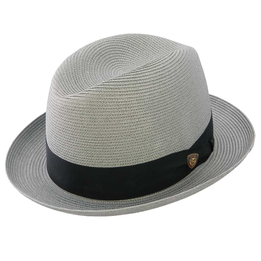Dobbs Parker Grey Florentine Milan Synthetic Straw Dress Hat
