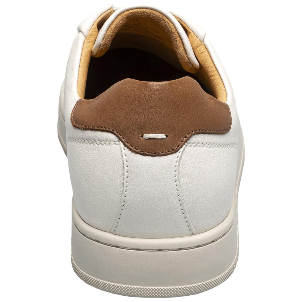 Monopoli Elastic Lace To Toe Sneaker | Florsheim Cream Dress Sneakers for Men