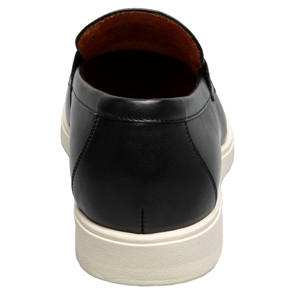 Stacy Adams Spencer Moc Toe Black Penny Slip On Shoes