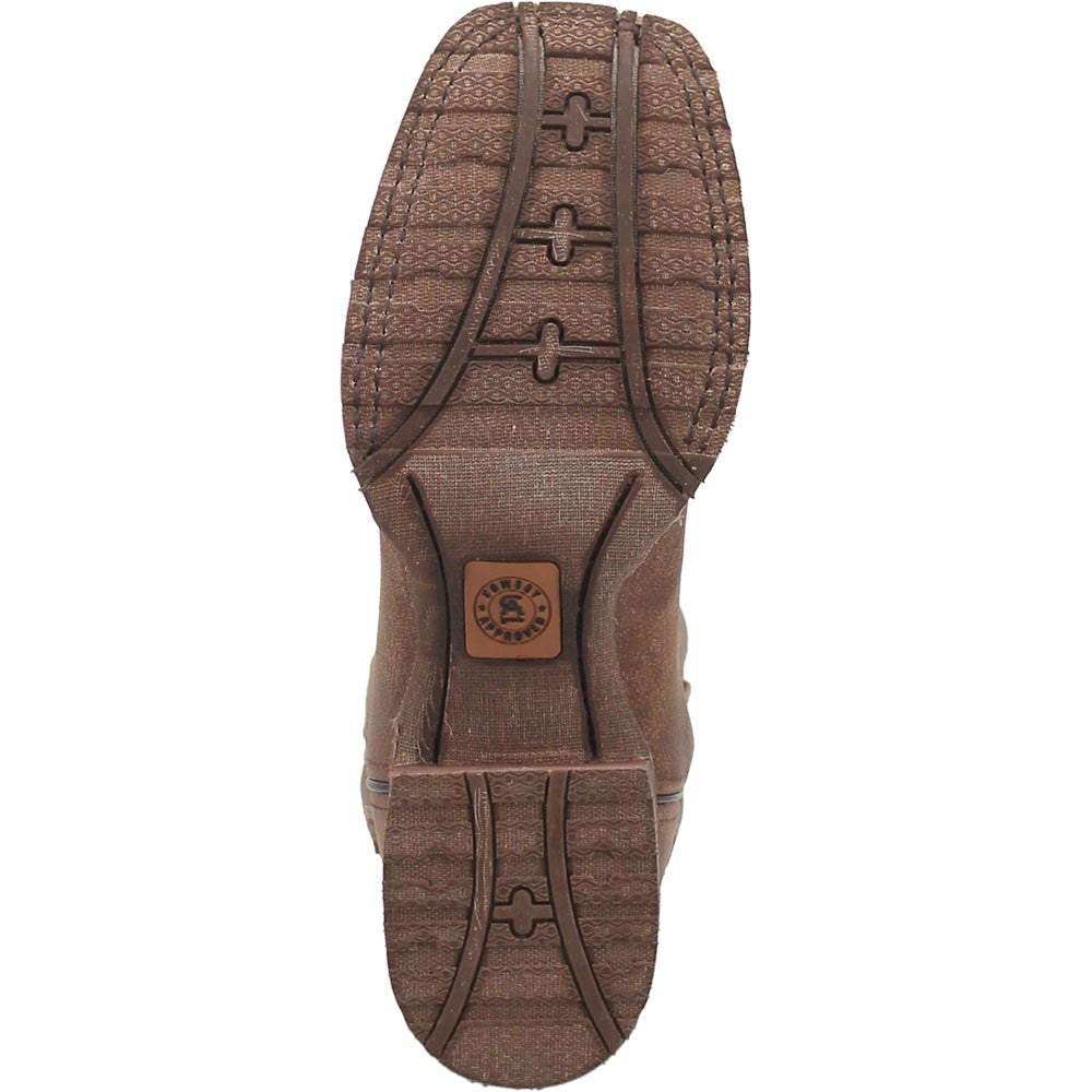 Laredo Martie Tan Leather Square Toe Western Cowboy Boots (USA Men Size)