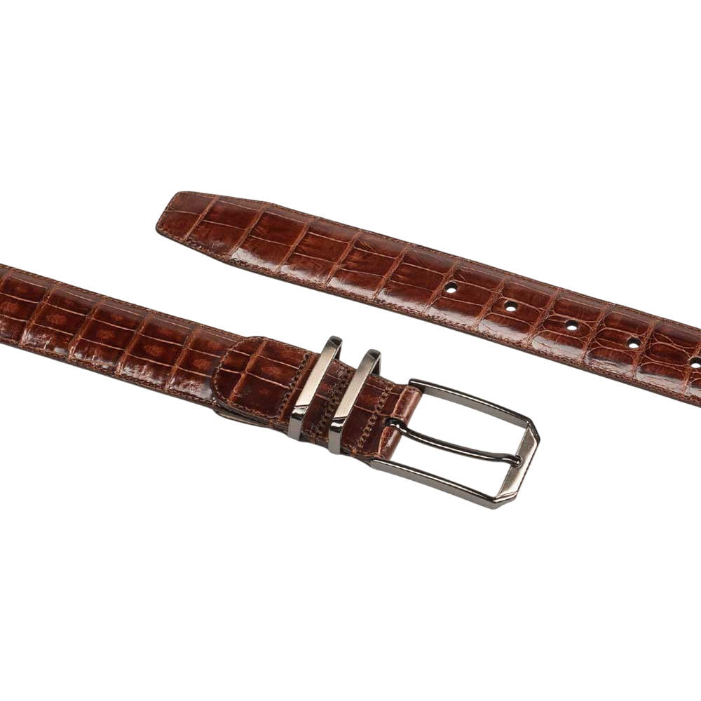 Mezlan Men's Genuine Crocodile Belt in Sport