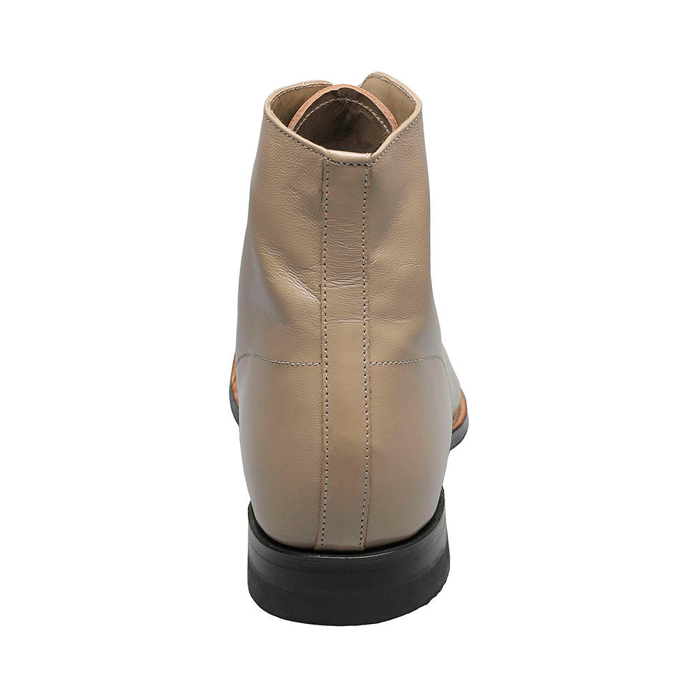 Stacy Adams Men's Madison Taupe Leather Cap Toe Dress Boots