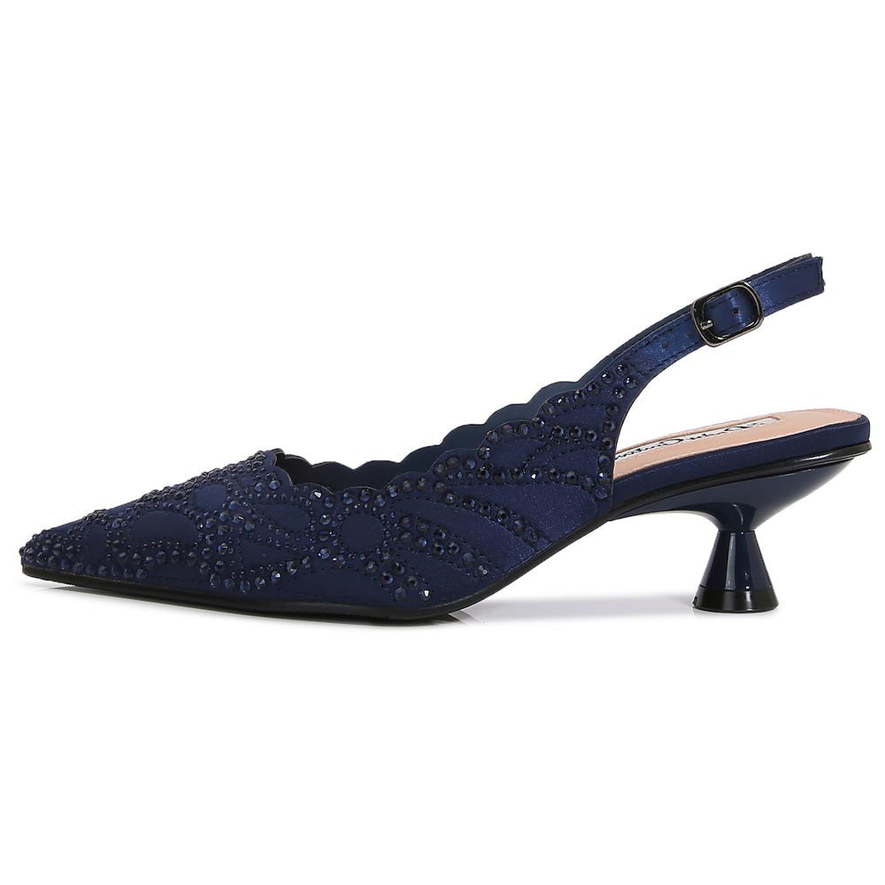 Lady Couture Kaite Pump 2" Heel in Navy