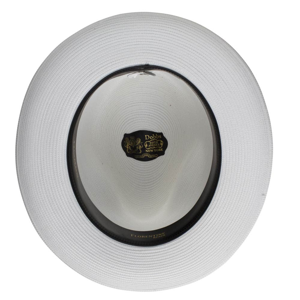 Dobbs Harrod White Florentine Milan Straw Hat