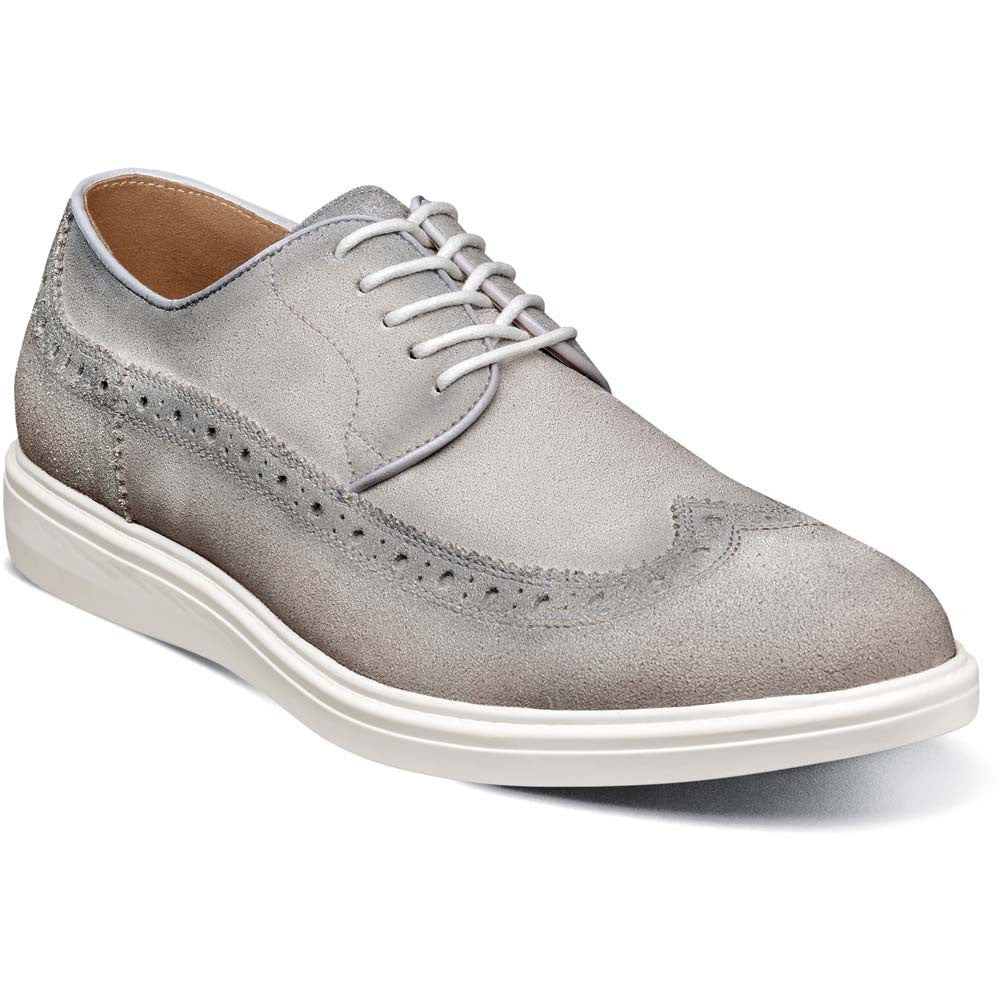 Stacy Adams Trudell Wingtip Lace-Up in Gray