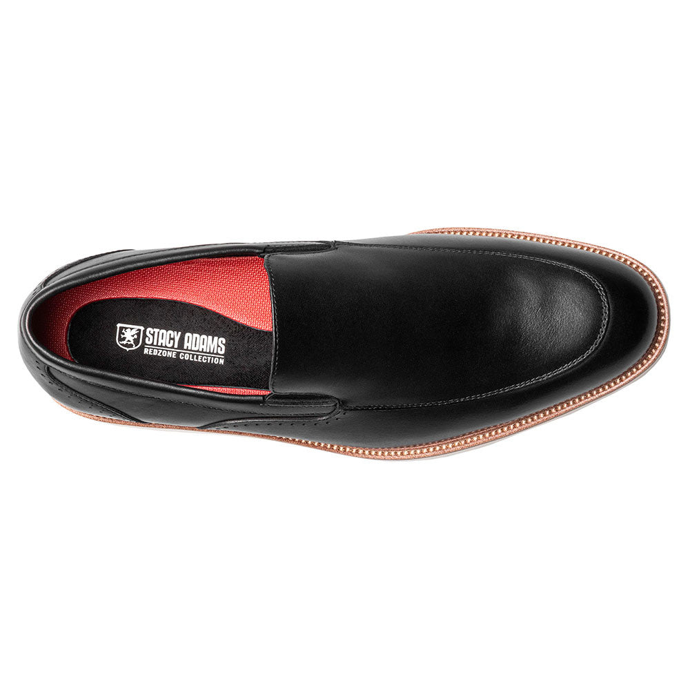 Stacy Adams Wellington Black Men’s Moc Toe Slip On Shoes