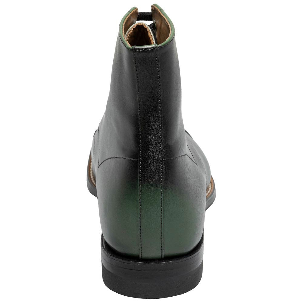 Stacy Adams Madison Green Anaconda Print Leather Cap Toe Boots (USA Men Size)