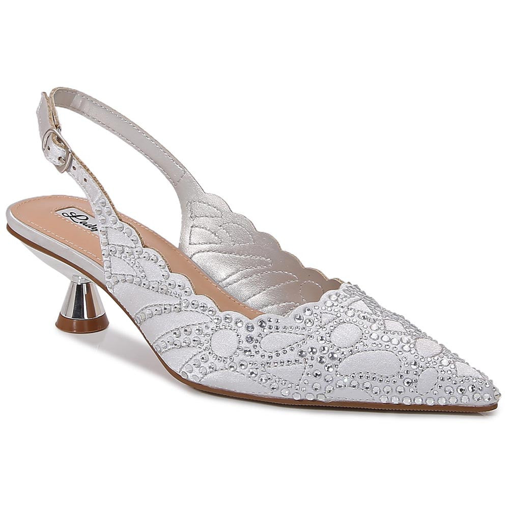 Lady Couture Kaite Pump 2" Heel in Silver