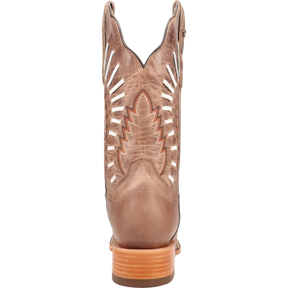 Dan Post Women’s Lacey Tan 12” Broad Square Toe Stockman Cowboy Boot
