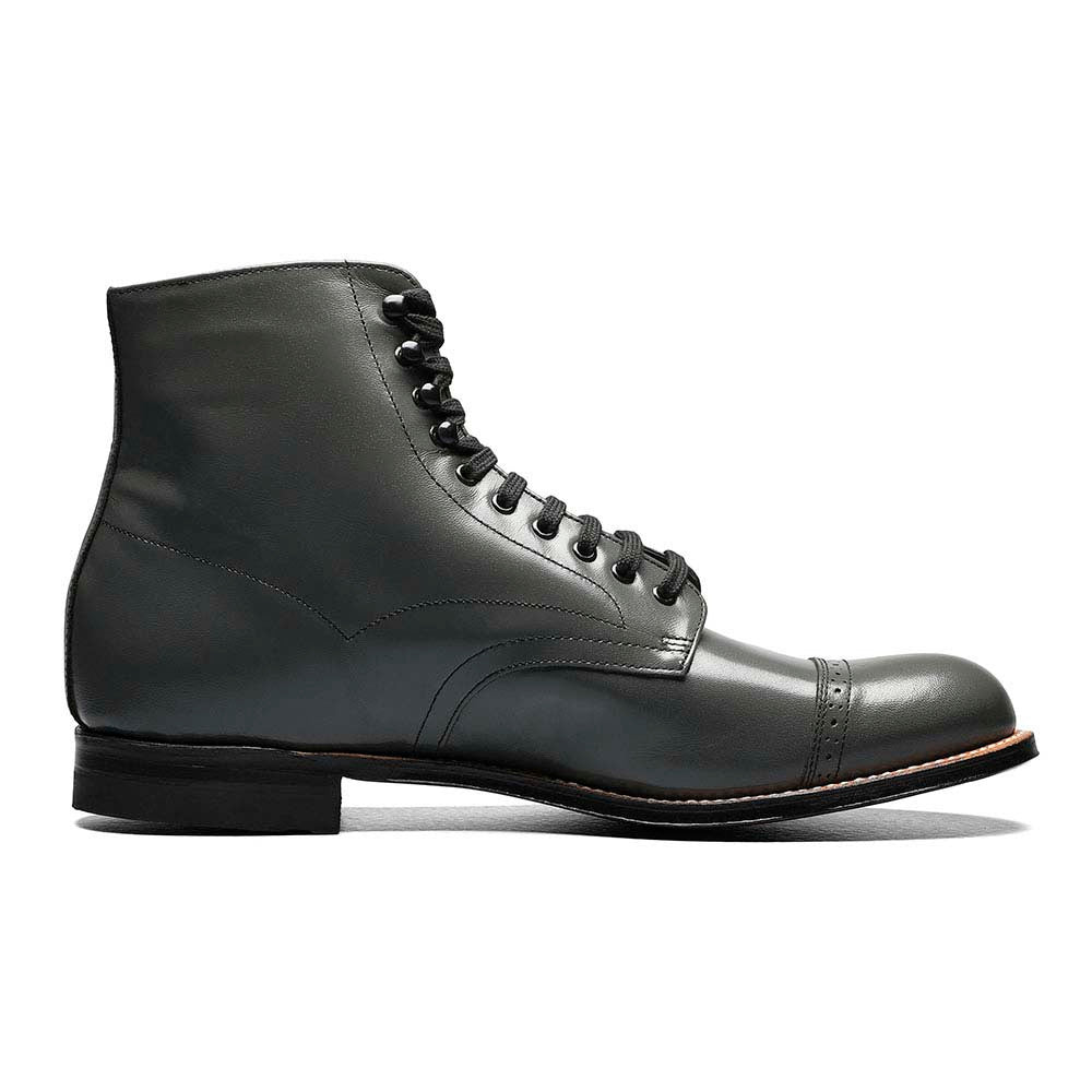 Stacy Adams Men's Madison Grey Leather Cap Toe Dress Boots