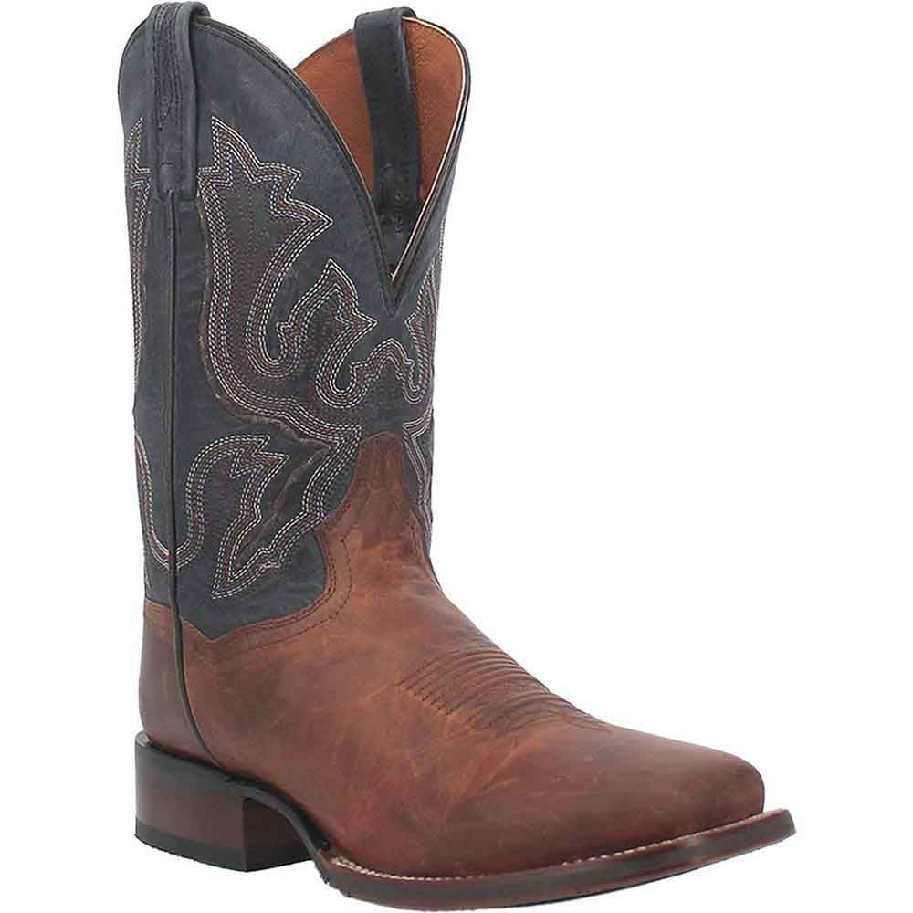 Dan Post Winslow Brown Leather Square Toe Western Cowboy Boot (USA Men Size)