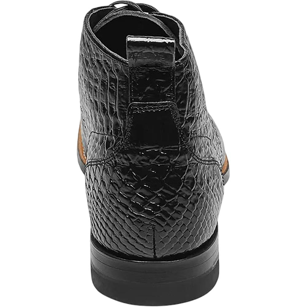 Stacy Adams Men's Madison Black Anaconda Print Dress Boot