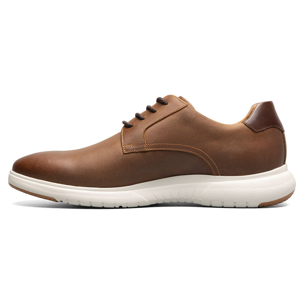 Florsheim Dash Brown CH Smooth Leather Plain Toe Derby Casual Shoe (US Men Size)