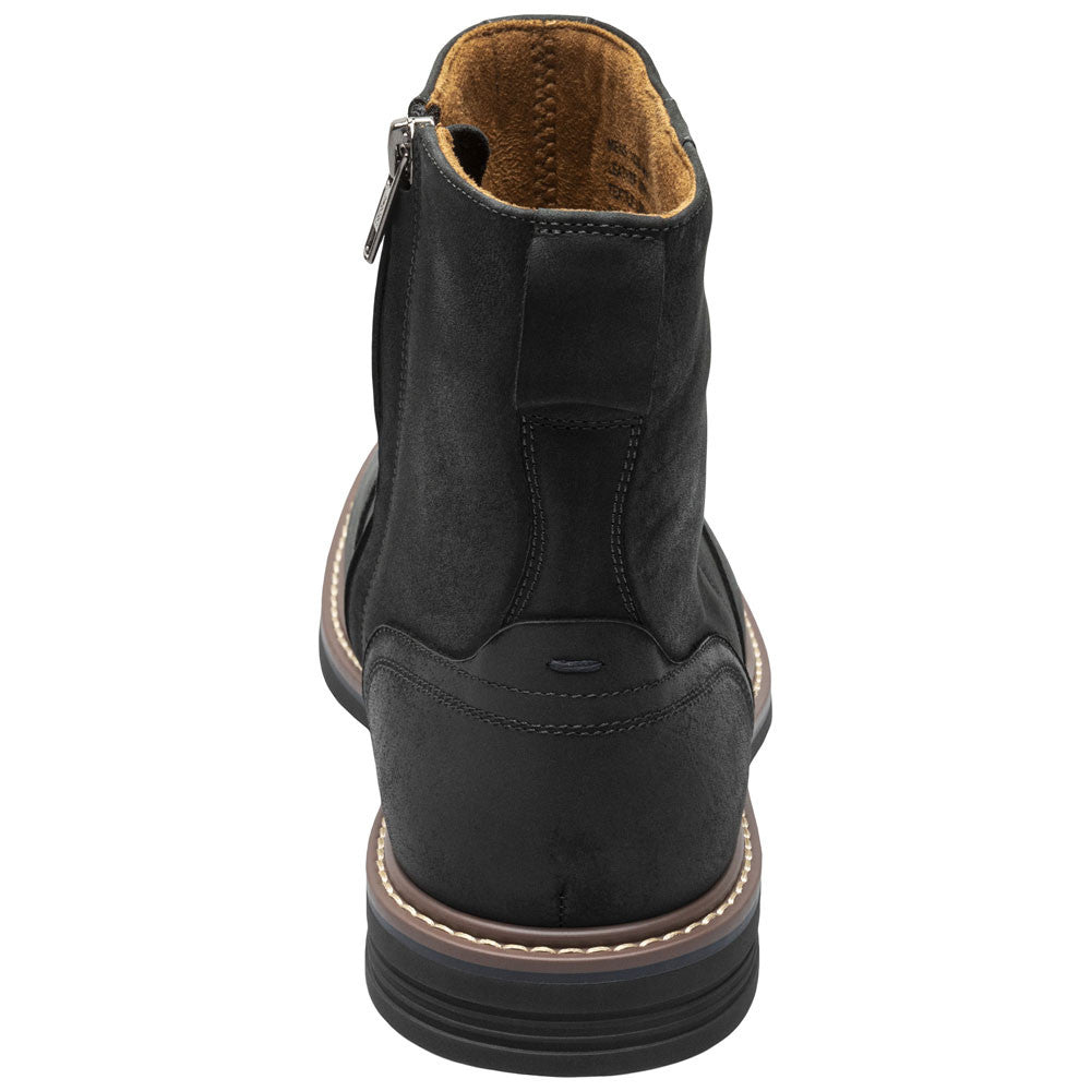 Norwalk PlainToe Side Zip Boot | Florsheim Black CH Dress Boots for Men