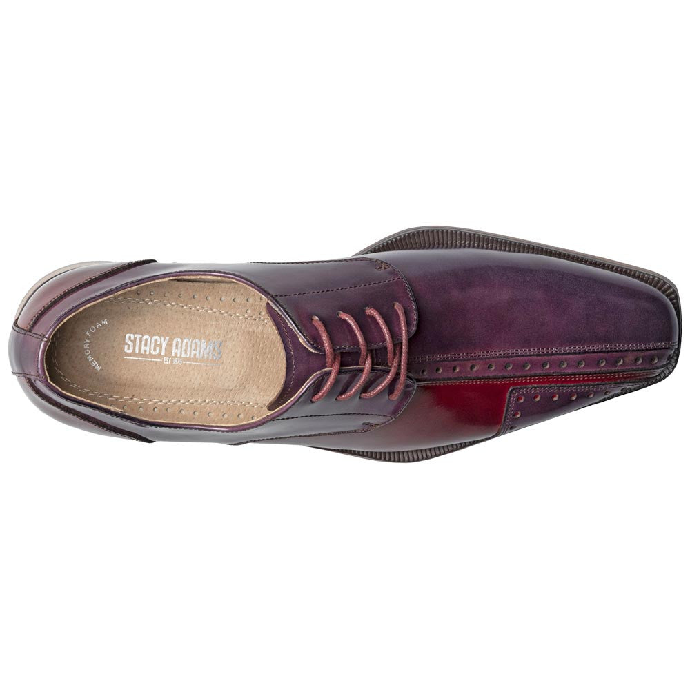 Palmento Modified Cap Toe Oxford | Stacy Adams Dress Shoes in Burgundy Multi for Men