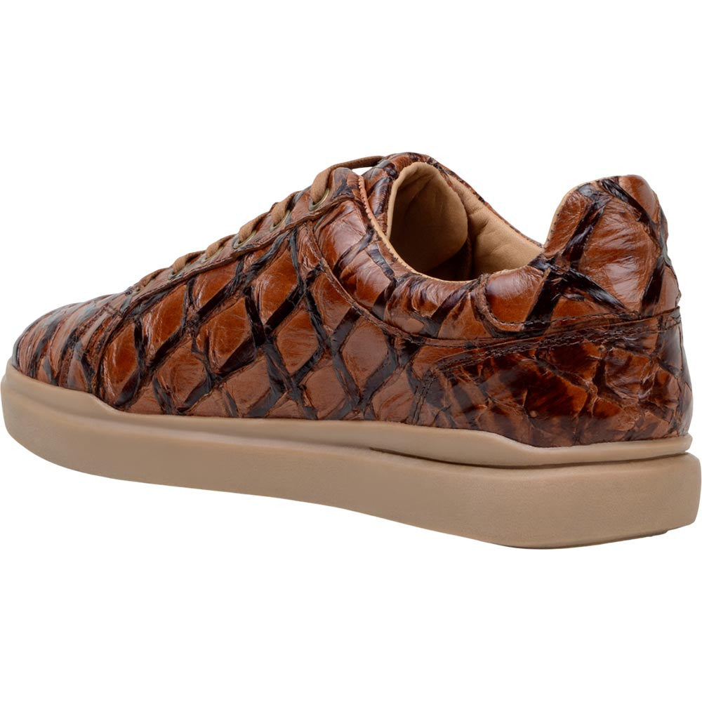 Belvedere Kingstone Almond Men’s Genuine Pirarucu Sneakers