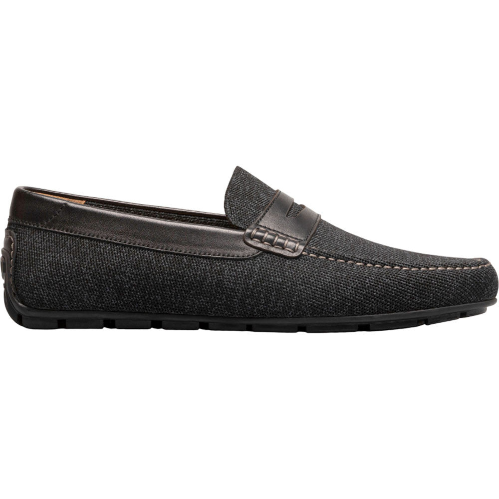 Florsheim Motor Black Knit Moc Toe Penny Driver Men's Shoes