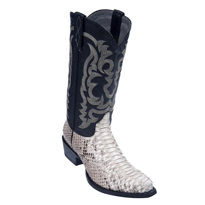 Los Altos Natural Snip Toe Genuine Python