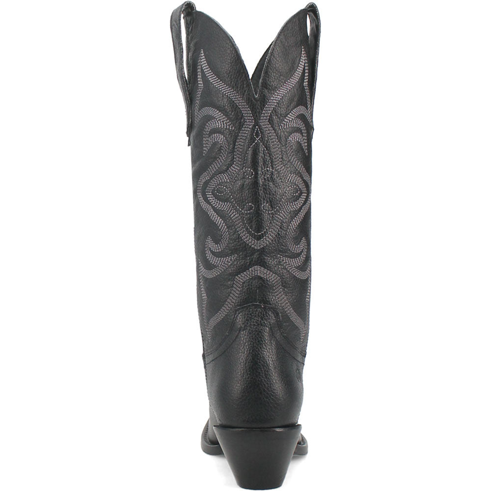 Dingo Out of West Suede Black Snip Toe Western Boots for Women