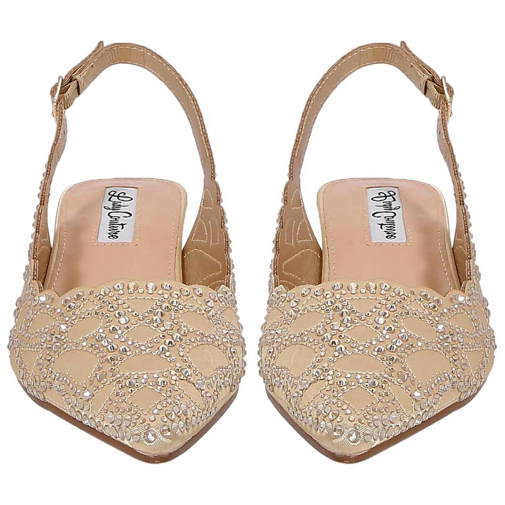 Lady Couture Kaite Pump 2" Heel in Gold
