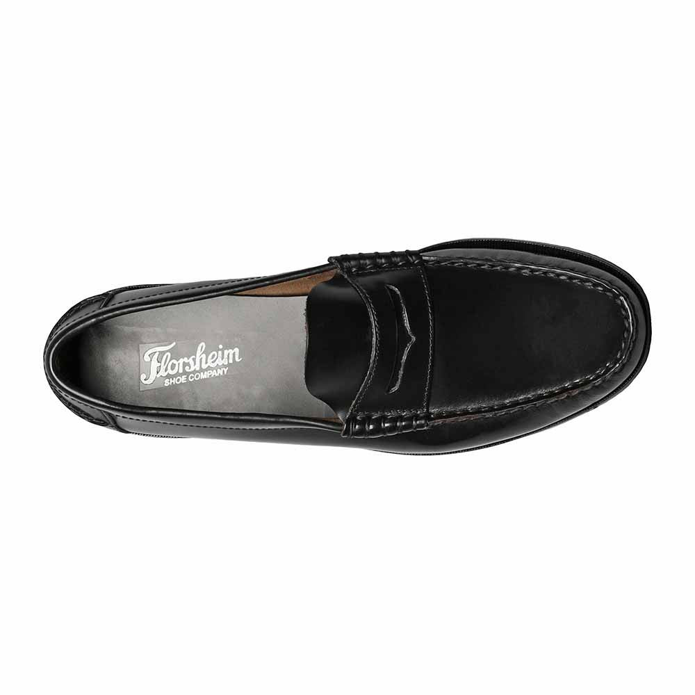 Florsheim Berkley Black Moc Toe Penny Loafer