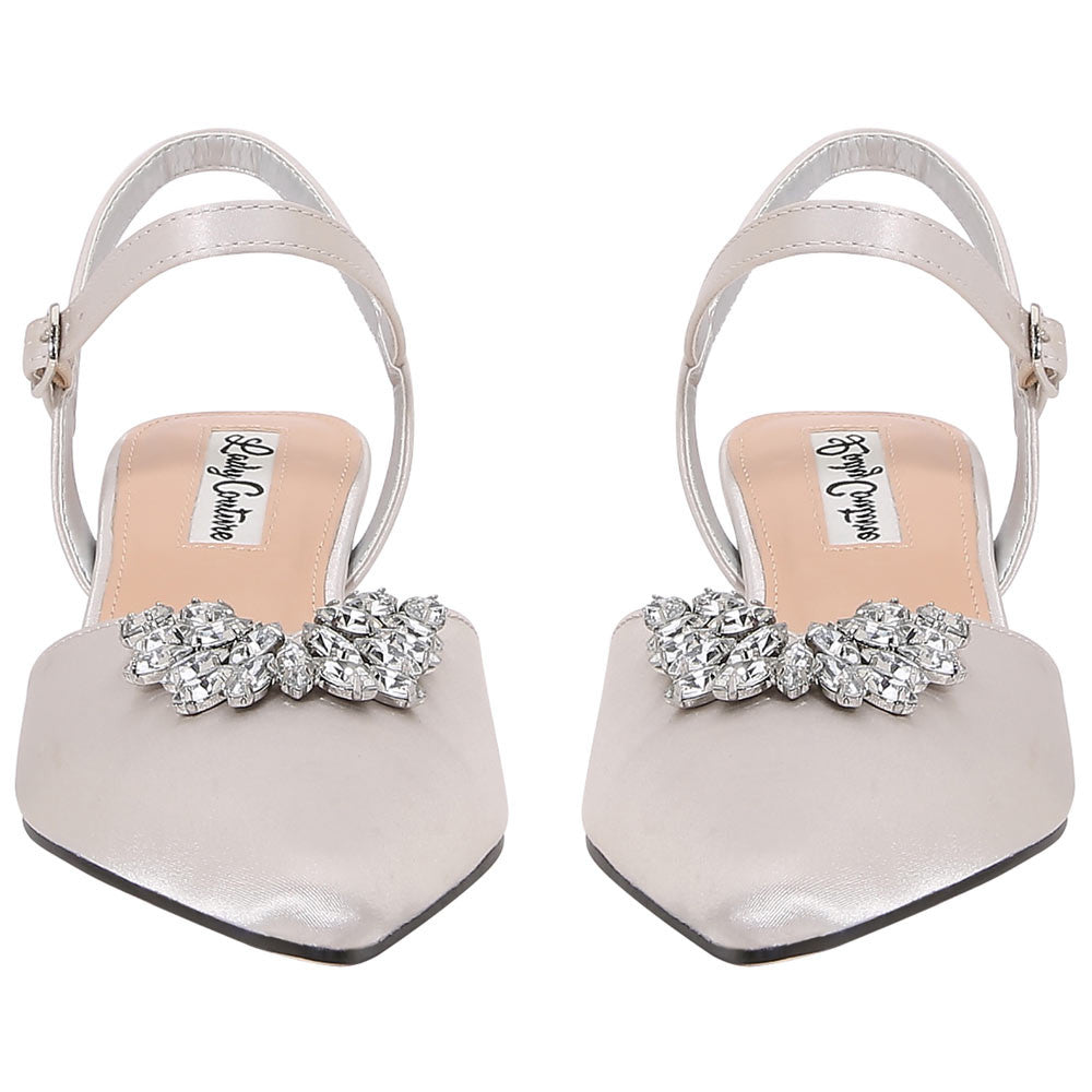 Lady Couture 2" Heel Classy Pump in Silver