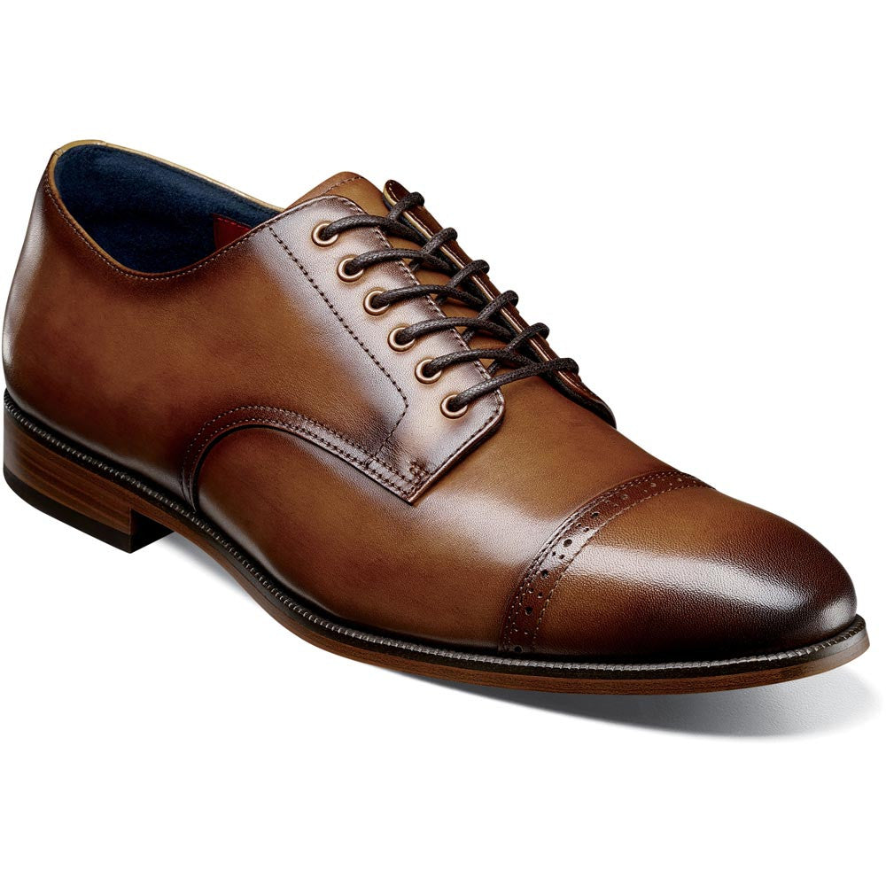 Stacy Adams William Cap Toe Oxford in Tan