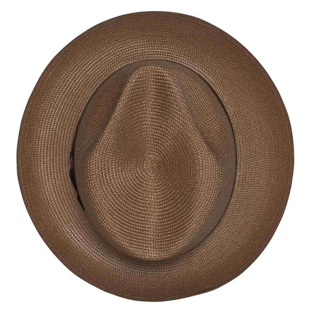 Dobbs Rosebud Cognac Florentine Milan Straw Hat