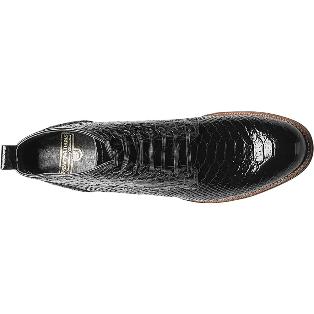 Stacy Adams Men's Madison Black Anaconda Print Dress Boot