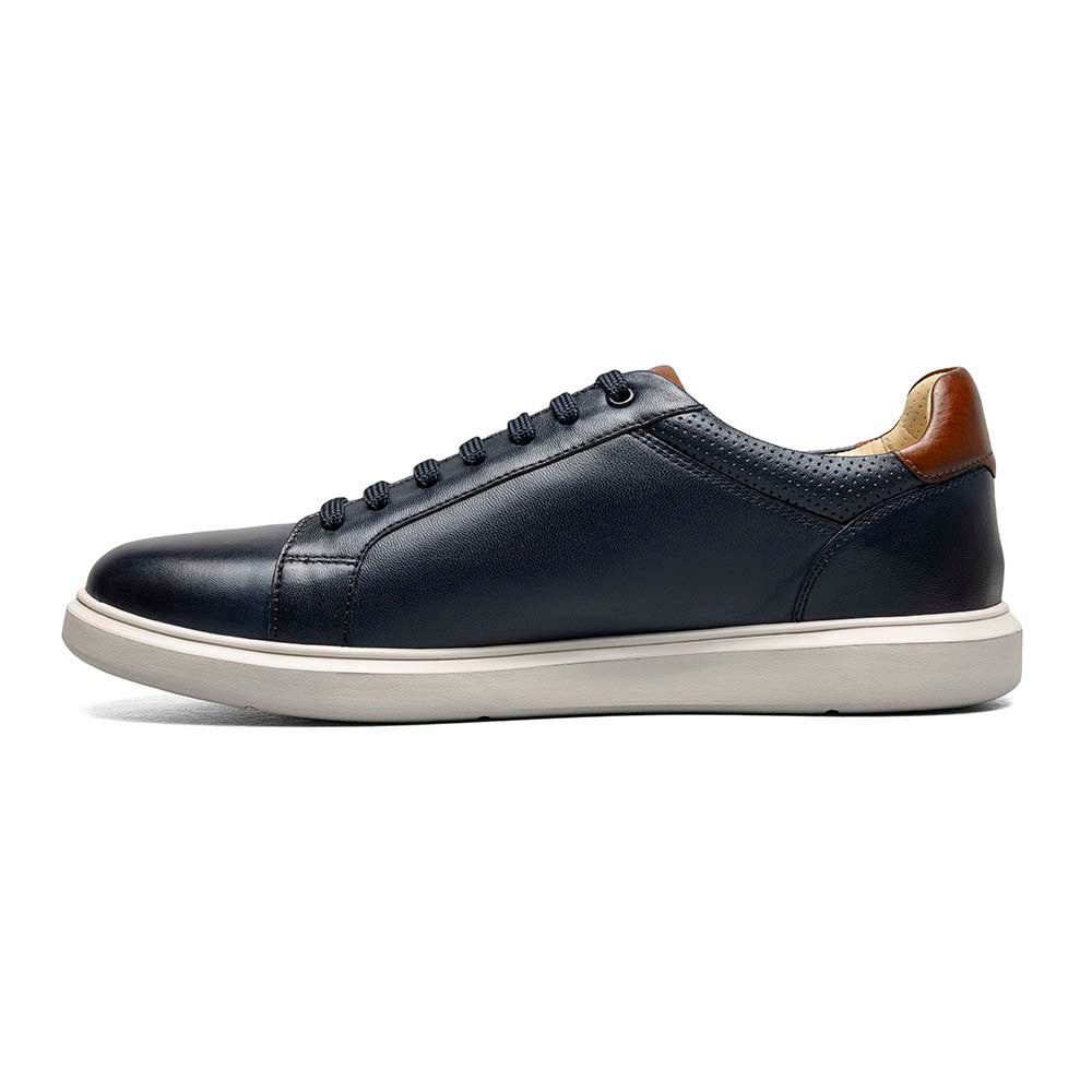 Florsheim Social Navy Smooth Leather Lace to Toe Casual Sneaker (USA Men Size)